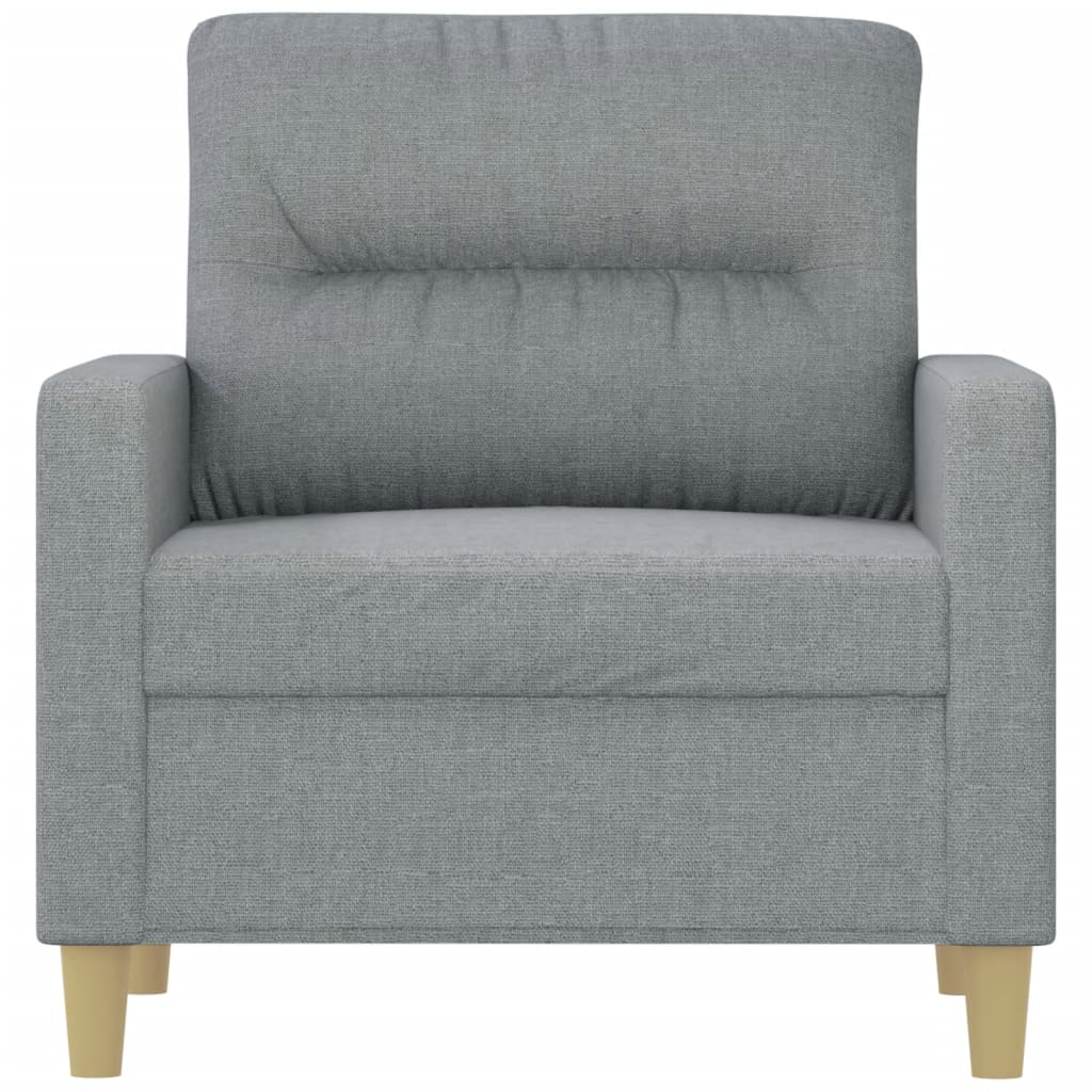 Fauteuil 60 cm stof lichtgrijs