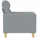 Fauteuil 60 cm stof lichtgrijs
