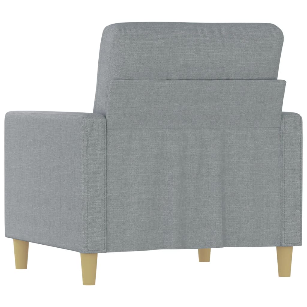 Fauteuil 60 cm stof lichtgrijs