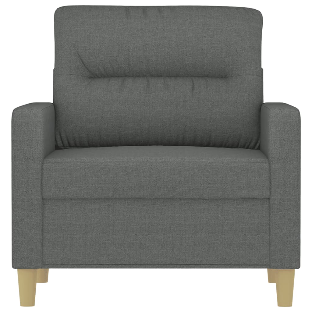 Fauteuil 60 cm stof donkergrijs