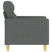 Fauteuil 60 cm stof donkergrijs