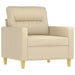 Fauteuil 60 cm stof crèmekleurig