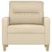 Fauteuil 60 cm stof crèmekleurig