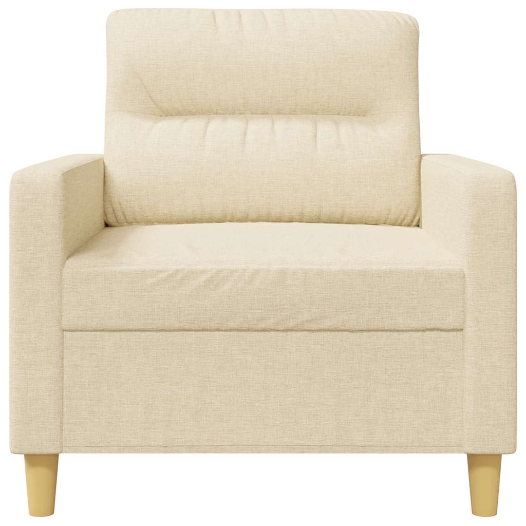 Fauteuil 60 cm stof crèmekleurig