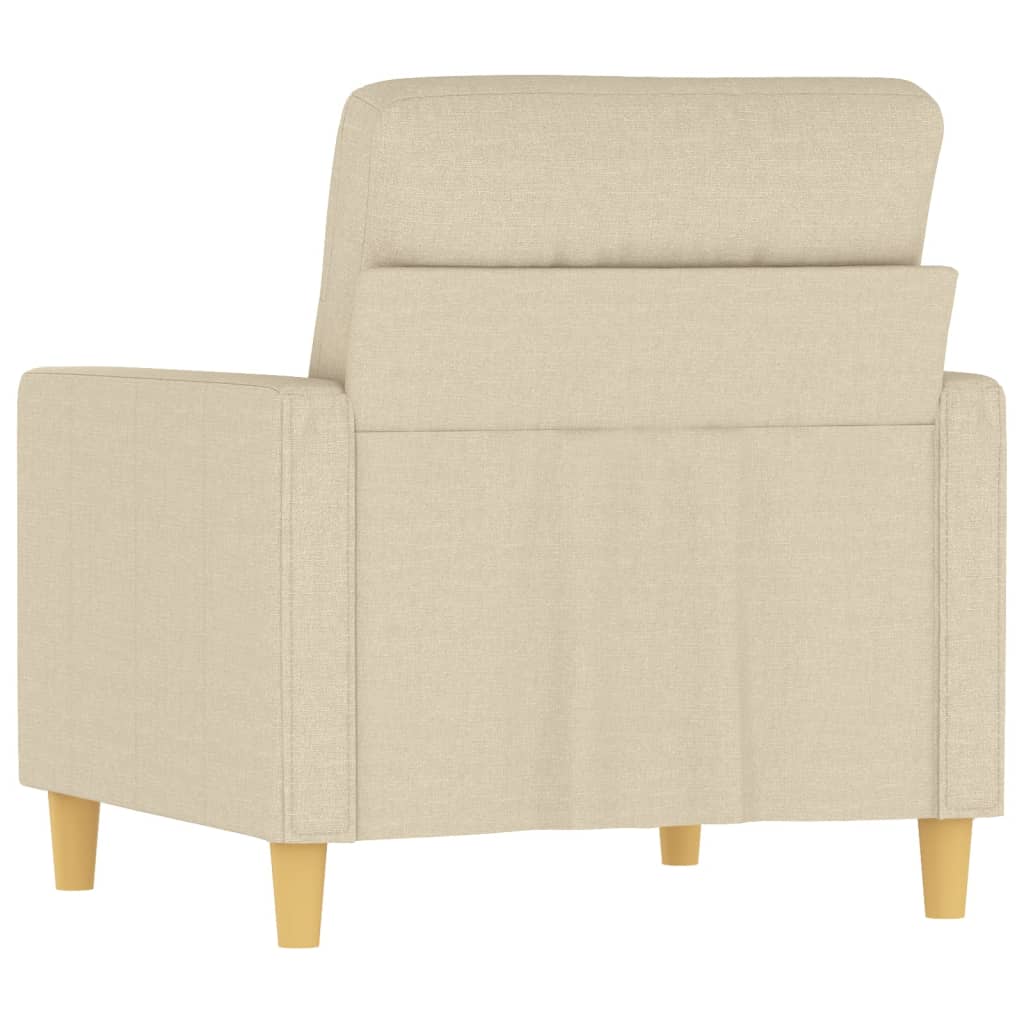 Fauteuil 60 cm stof crèmekleurig