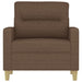 Fauteuil 60 cm stof bruin