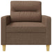 Fauteuil 60 cm stof bruin