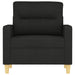 Fauteuil 60 cm stof zwart
