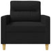 Fauteuil 60 cm stof zwart