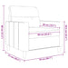 Fauteuil 60 cm stof zwart