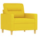 Fauteuil 60 cm stof lichtgeel