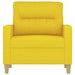 Fauteuil 60 cm stof lichtgeel