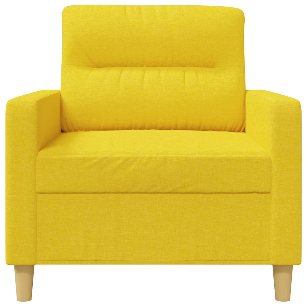 Fauteuil 60 cm stof lichtgeel