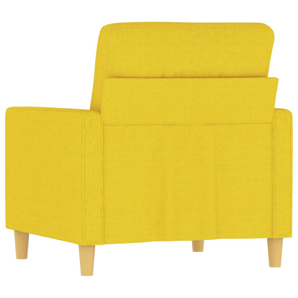 Fauteuil 60 cm stof lichtgeel