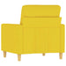 Fauteuil 60 cm stof lichtgeel