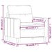 Fauteuil 60 cm stof lichtgeel