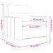 Fauteuil 60 cm stof lichtgeel