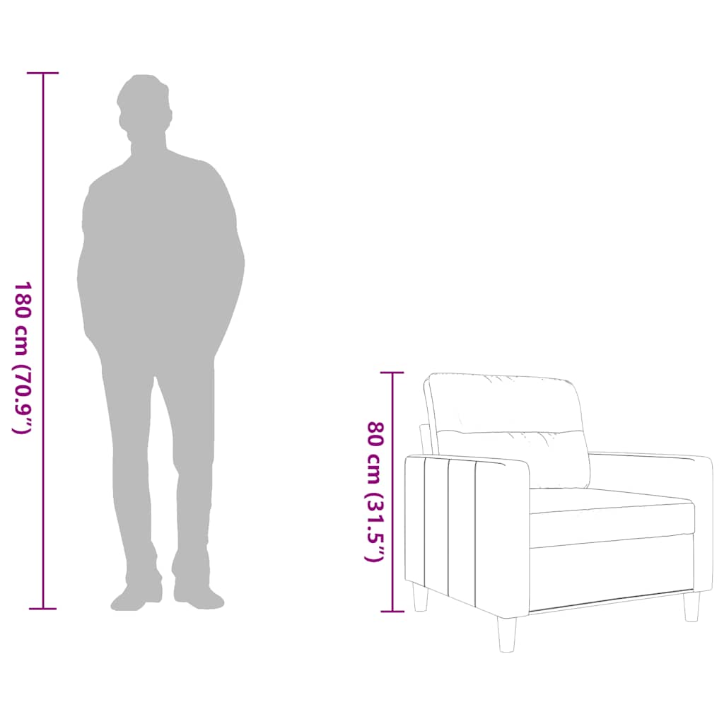 Fauteuil 60 cm stof lichtgeel