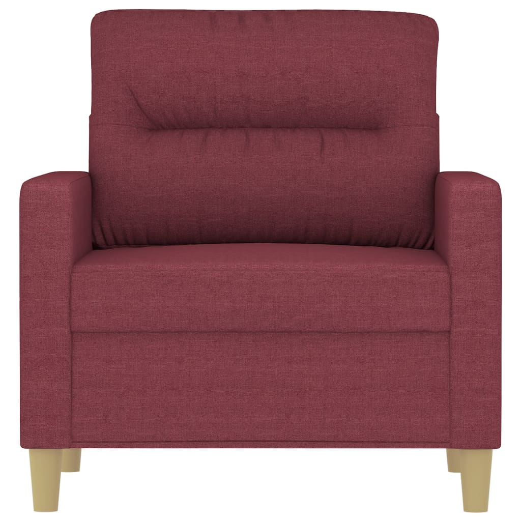 Fauteuil 60 cm stof wijnrood
