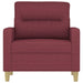 Fauteuil 60 cm stof wijnrood