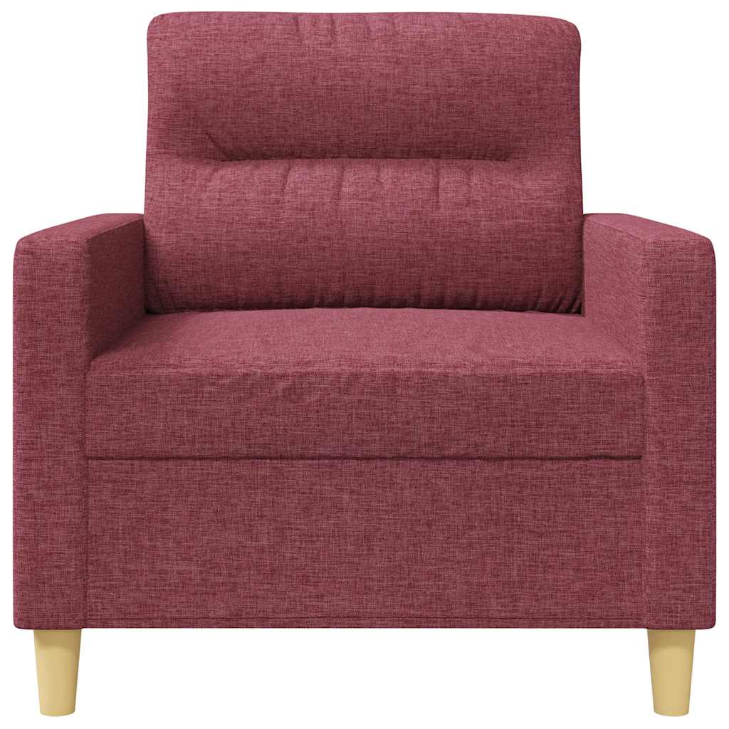 Fauteuil 60 cm stof wijnrood