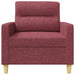 Fauteuil 60 cm stof wijnrood