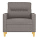 Fauteuil 60 cm stof taupe