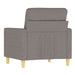 Fauteuil 60 cm stof taupe
