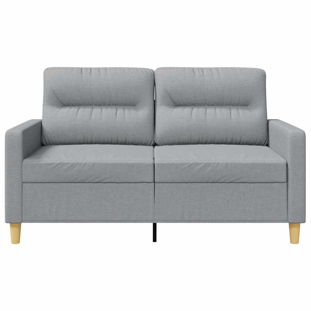 Tweezitsbank 120 cm stof lichtgrijs
