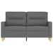 Tweezitsbank 120 cm stof donkergrijs