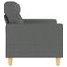 Tweezitsbank 120 cm stof donkergrijs