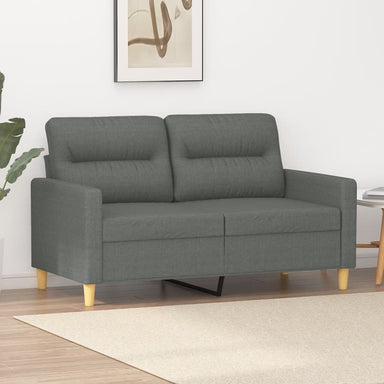 Tweezitsbank 120 cm stof donkergrijs
