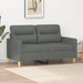 Tweezitsbank 120 cm stof donkergrijs