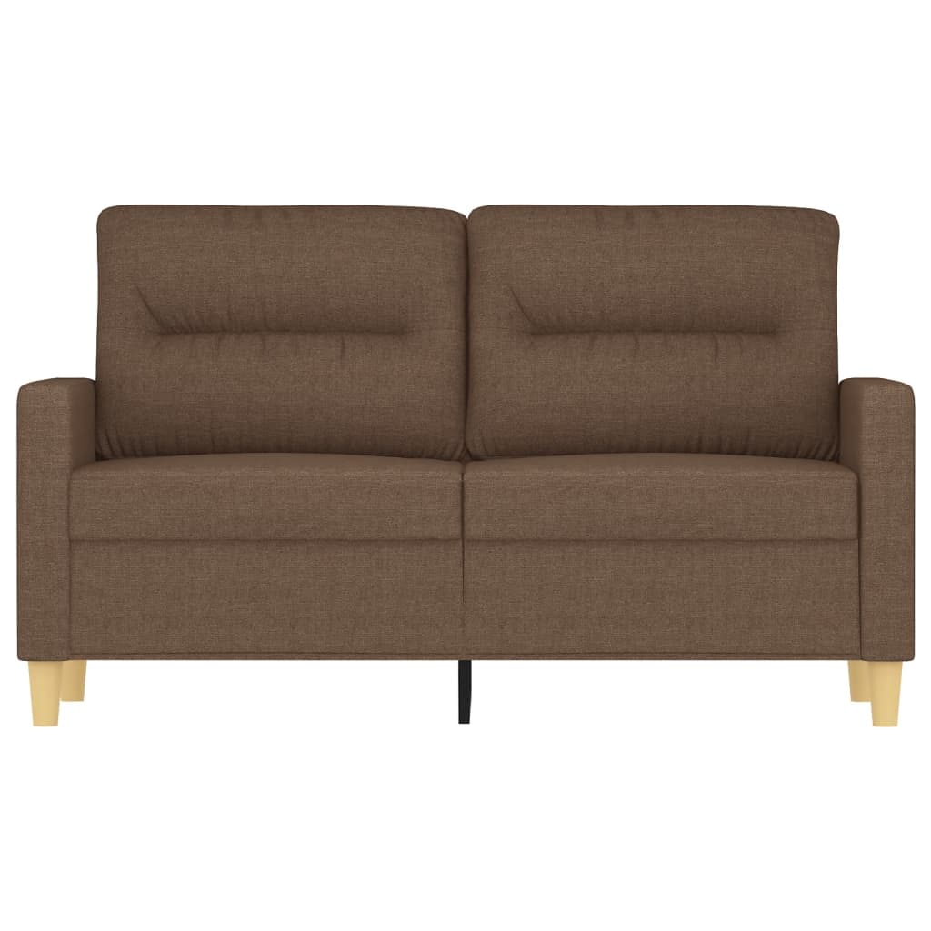 Tweezitsbank 120 cm stof bruin