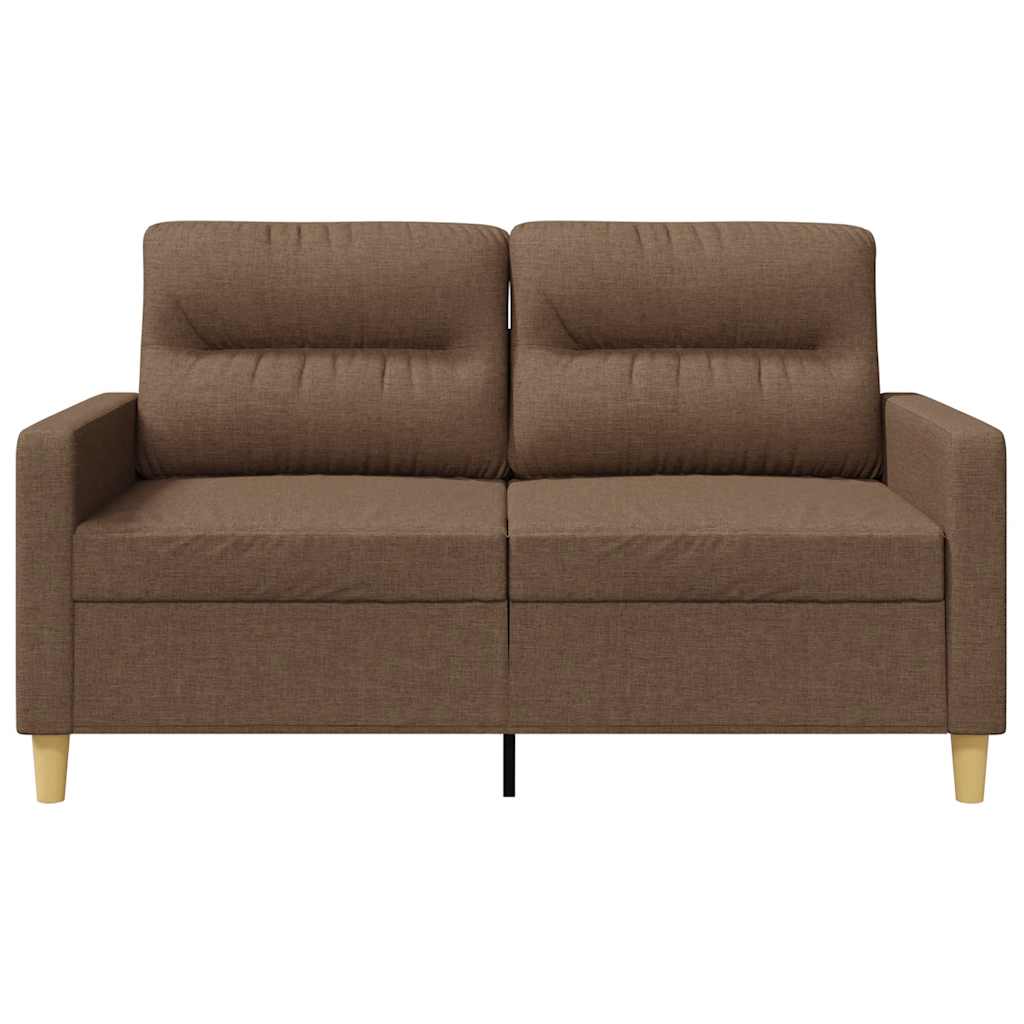 Tweezitsbank 120 cm stof bruin