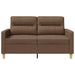 Tweezitsbank 120 cm stof bruin