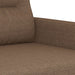 Tweezitsbank 120 cm stof bruin