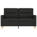 Tweezitsbank 120 cm stof zwart