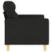 Tweezitsbank 120 cm stof zwart