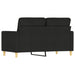 Tweezitsbank 120 cm stof zwart