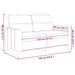 Tweezitsbank 120 cm stof lichtgeel