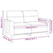 Tweezitsbank 120 cm stof wijnrood