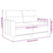 Tweezitsbank 120 cm stof wijnrood