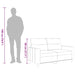 Tweezitsbank 120 cm stof wijnrood
