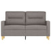 Tweezitsbank 120 cm stof taupe