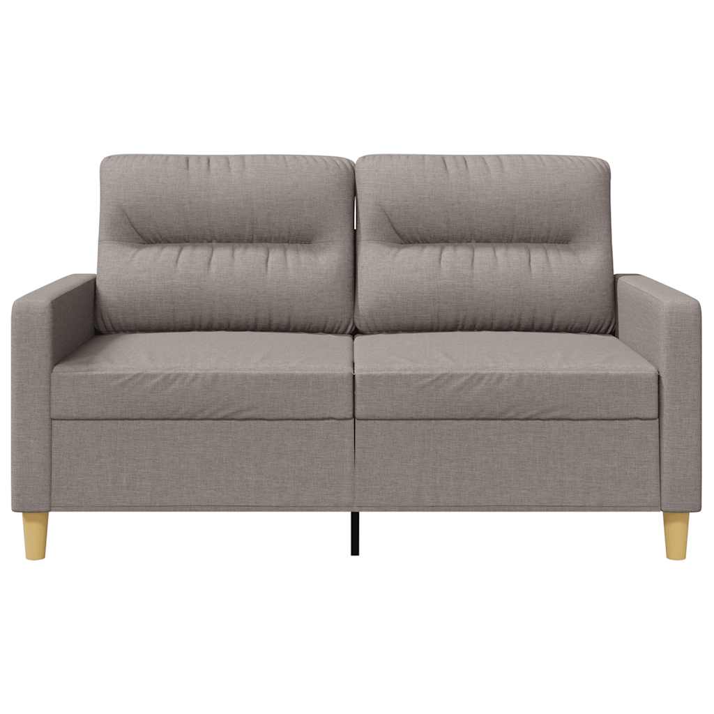 Tweezitsbank 120 cm stof taupe