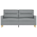 Tweezitsbank 140 cm stof lichtgrijs