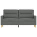 Tweezitsbank 140 cm stof donkergrijs