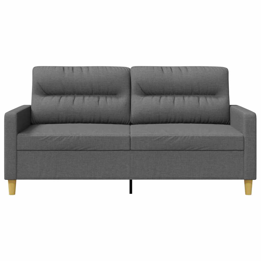 Tweezitsbank 140 cm stof donkergrijs