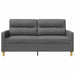 Tweezitsbank 140 cm stof donkergrijs